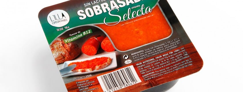 Tarrina de Sobrasada Etiqueta SELECTA| Fuente de Vitamina B12